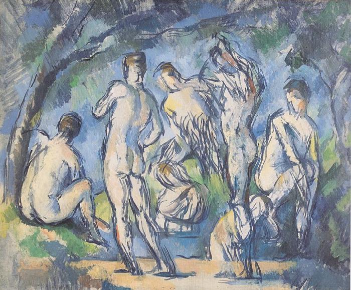 Paul Cezanne Sept Baigneurs oil painting picture